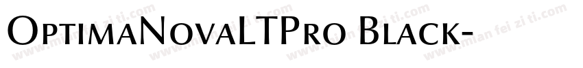 OptimaNovaLTPro Black字体转换